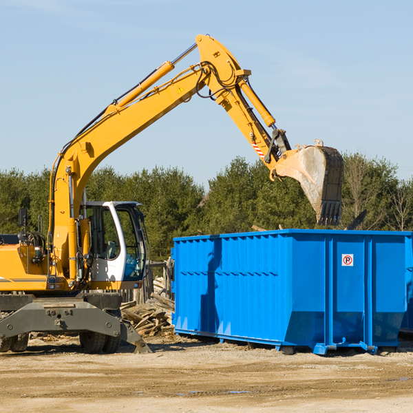 what size residential dumpster rentals are available in North Omak WA